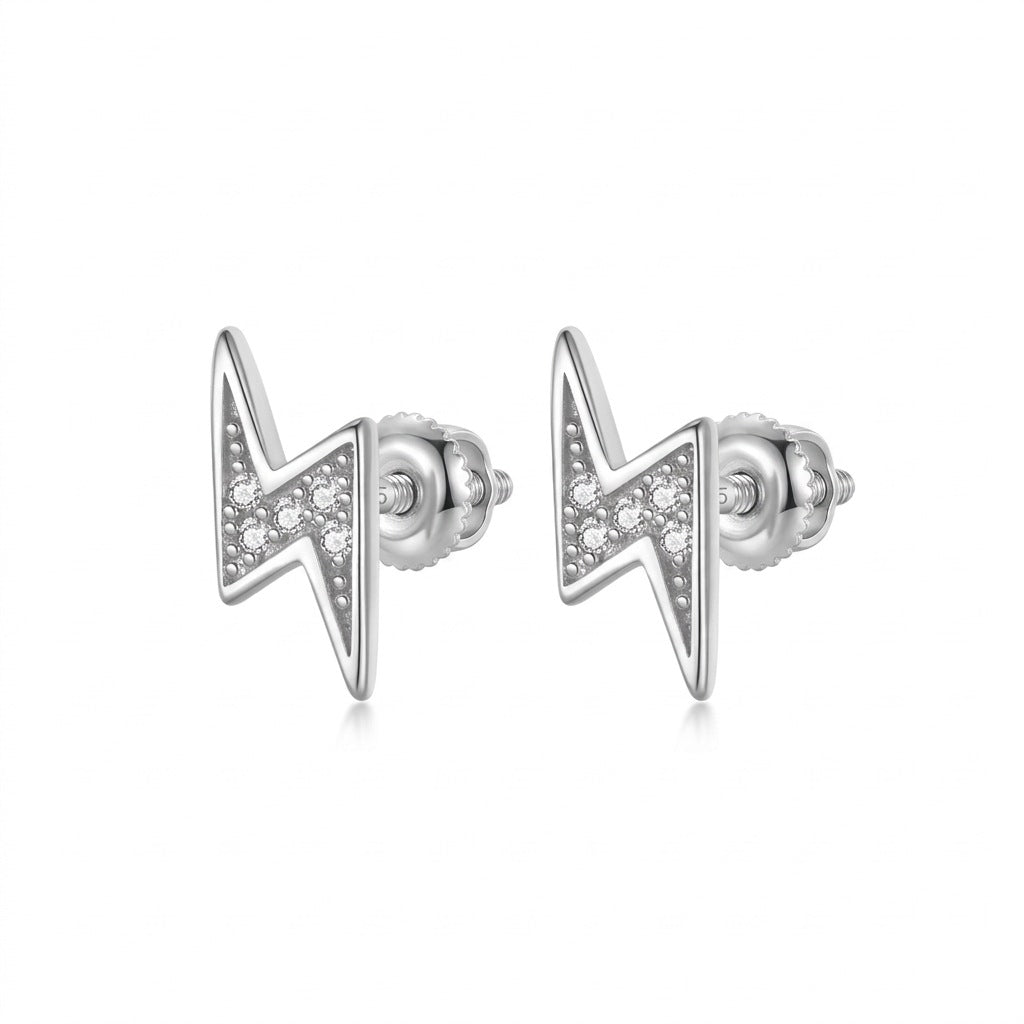 Aretes Rayo con Zirconias