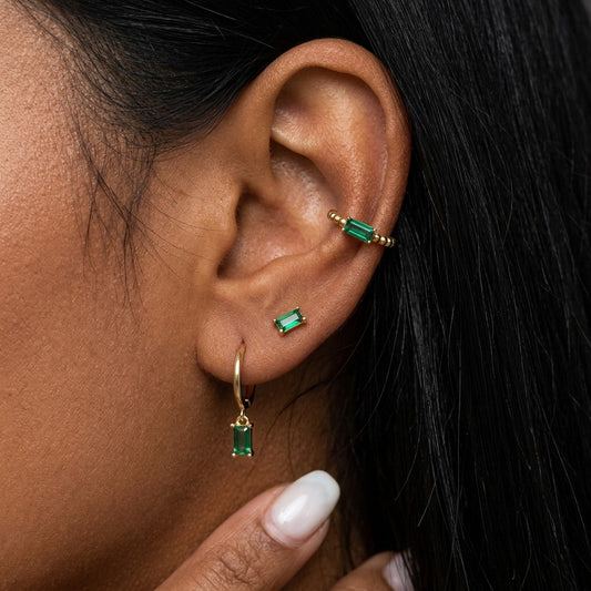 Aretes Rectángulo, Flor o Estrella de Color