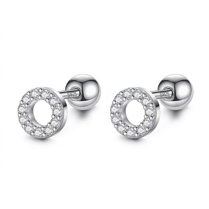 Aretes Redondos con Zirconias