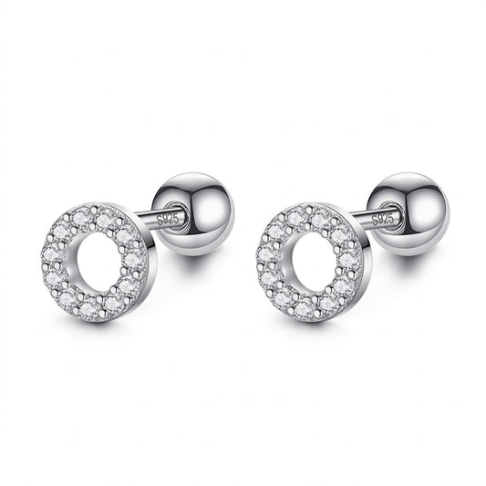 Aretes Redondos con Zirconias