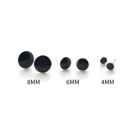 Aretes Redondos Negros