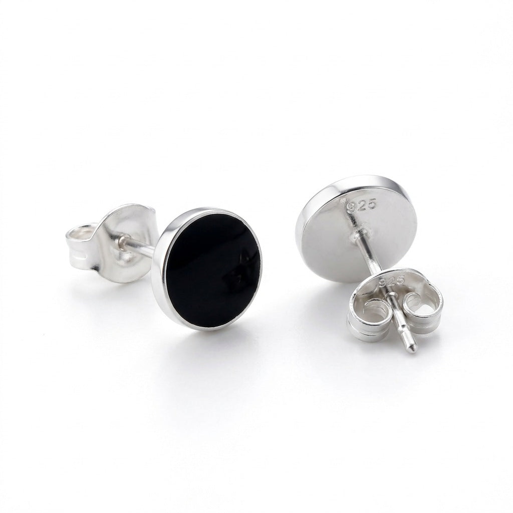Aretes Redondos Negros