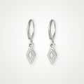 Aretes Rombo plateados