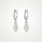 Aretes Rombo plateados