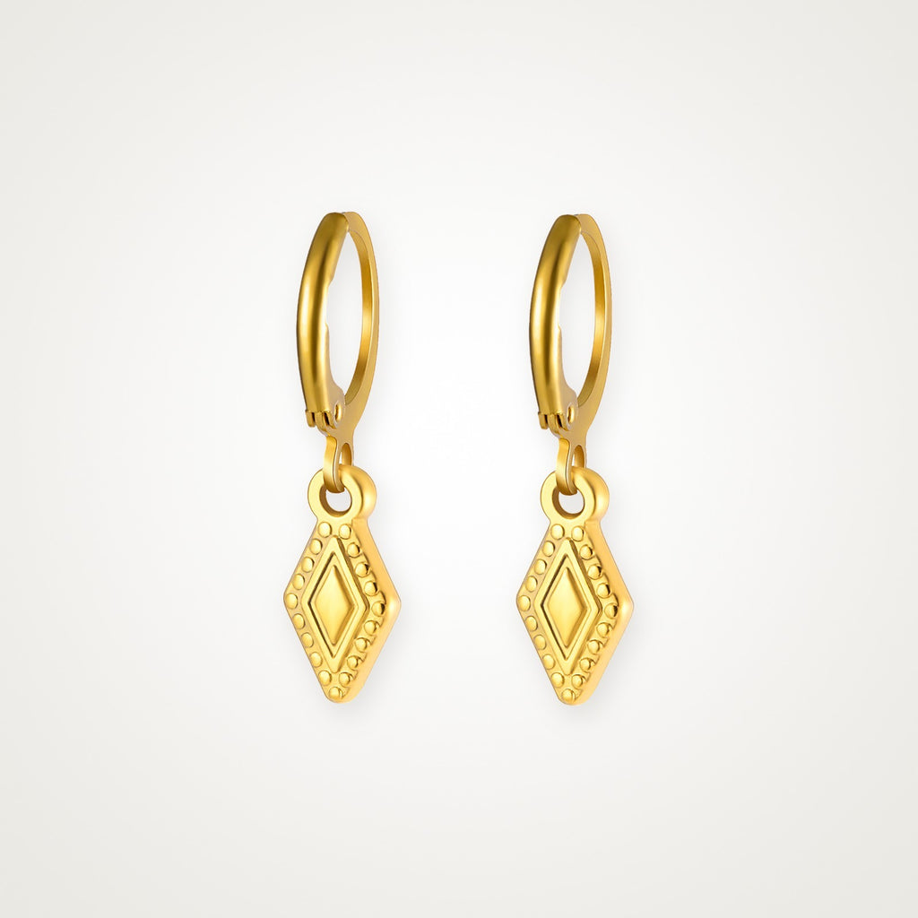 Aretes Rombo dorados