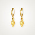 Aretes Rombo dorados