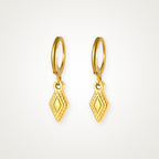 Aretes Rombo dorados