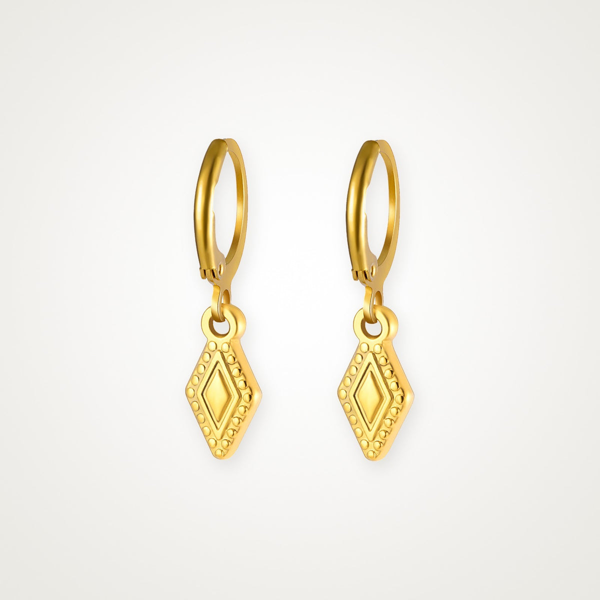 Aretes Rombo dorados