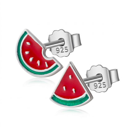 Aretes Sandía Asimétricos