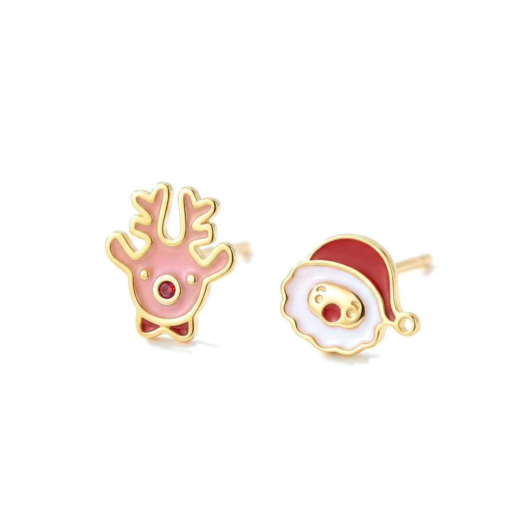 Aretes Santa Claus y Reno
