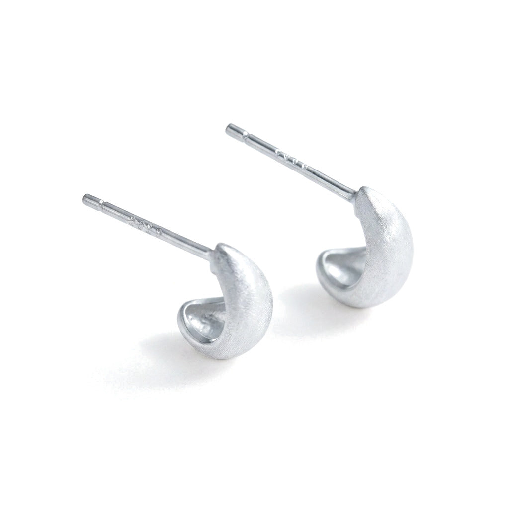 Aretes Satinados Minimalistas