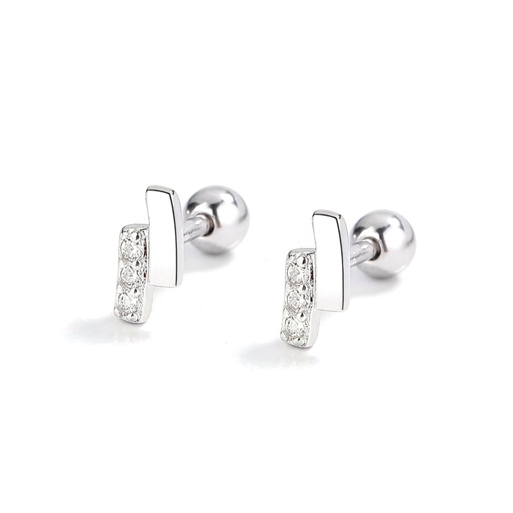 Aretes Sencillos con Zirconia