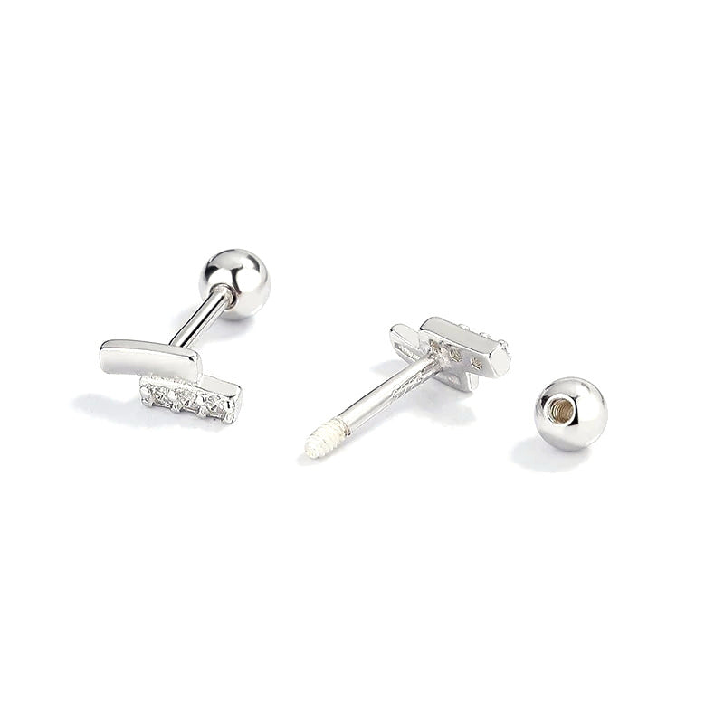 Aretes Sencillos con Zirconia