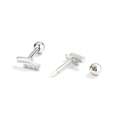 Aretes Sencillos con Zirconia