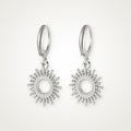Aretes Sol plateados