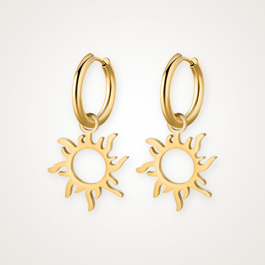 Aretes Sol tótem dorados