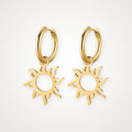 Aretes Sol tótem dorados