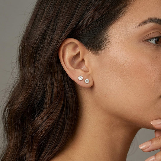 Aretes Sol y Estrella con Zirconias