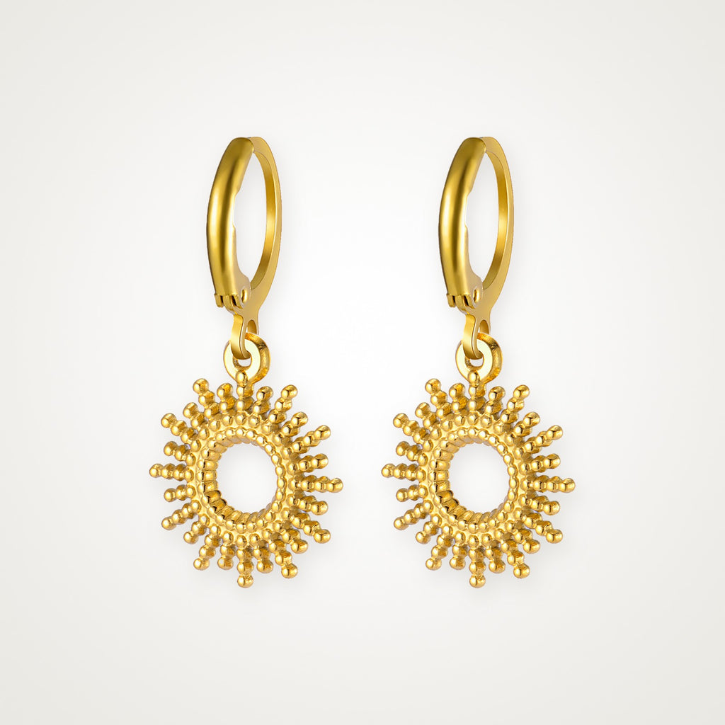 Aretes Sol dorados