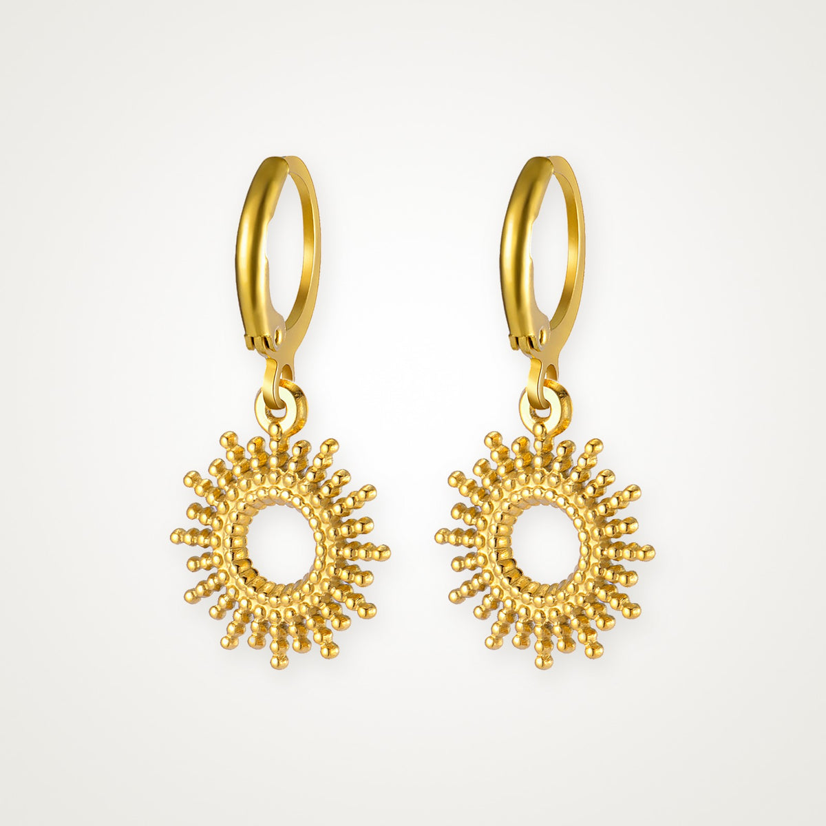 Aretes Sol dorados
