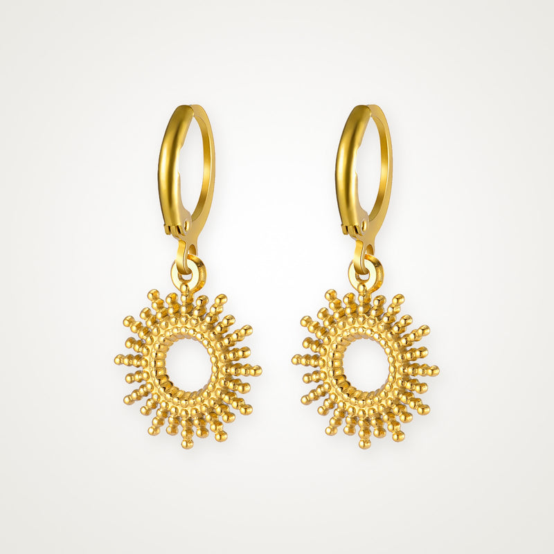 Aretes Sol dorados