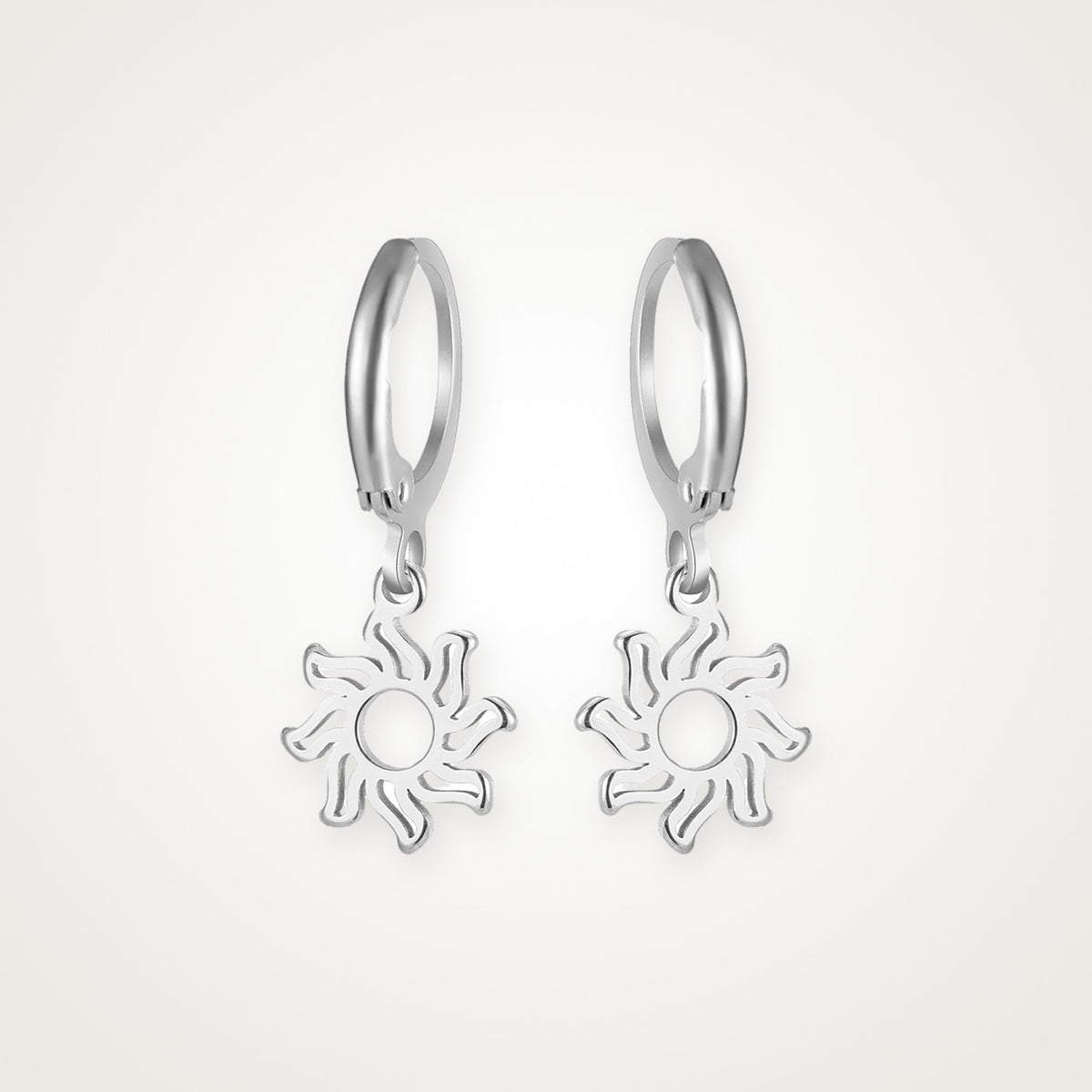 Aretes Solecito plateados