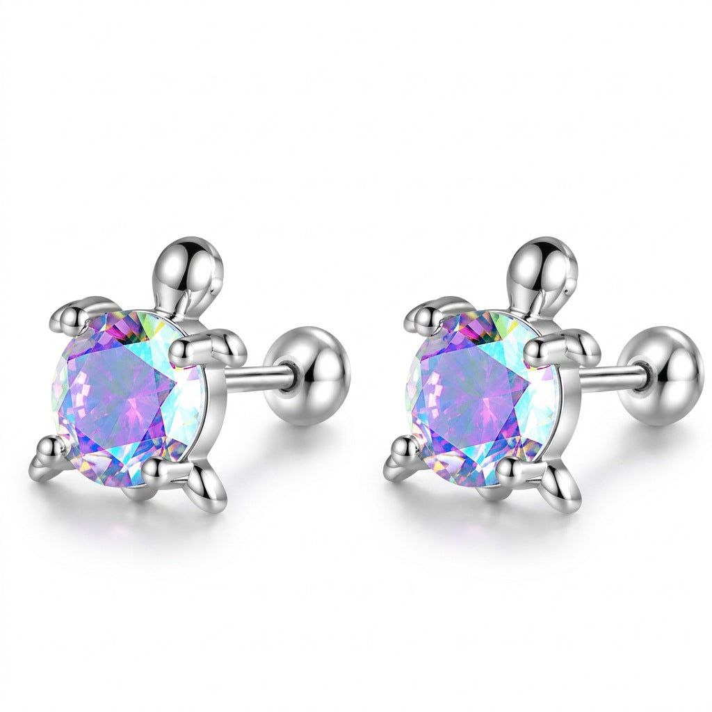Aretes Tortuga con Zirconias