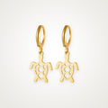 Aretes Tortuguita dorados