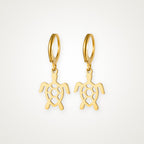 Aretes Tortuguita dorados