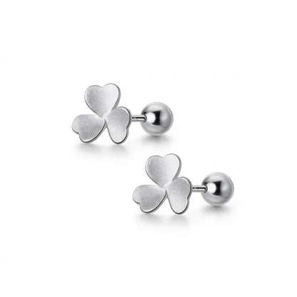 Aretes Trébol con Rosca