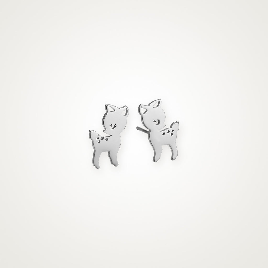Aretes Venadito plateados