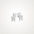 Aretes Venadito plateados