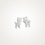 Aretes Venadito plateados