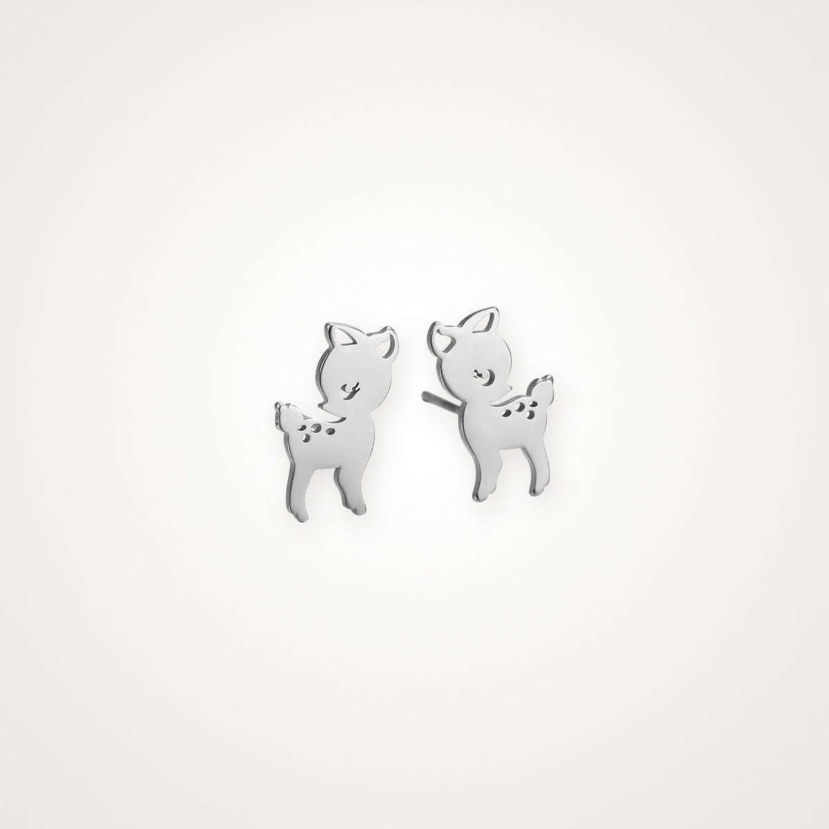 Aretes Venadito plateados