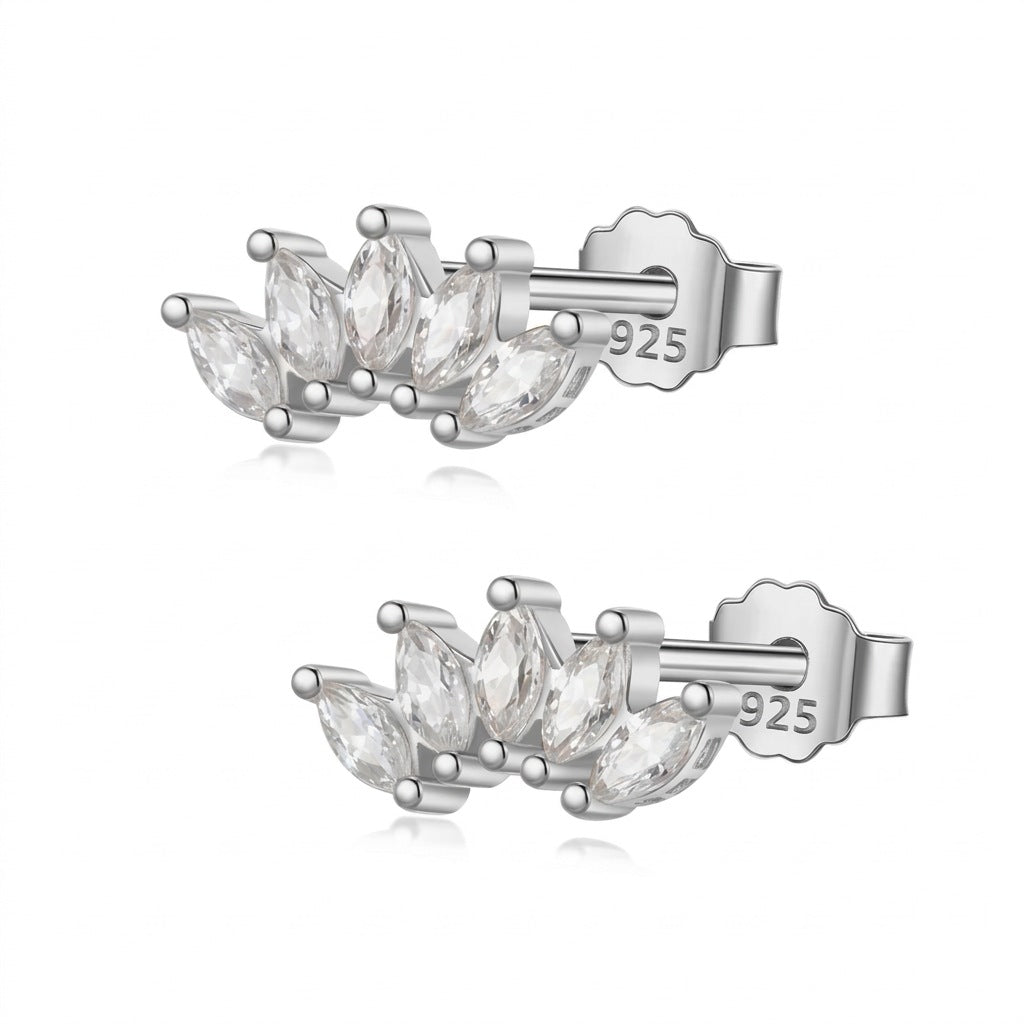 Aretes Zirconia Marquesa Blanca