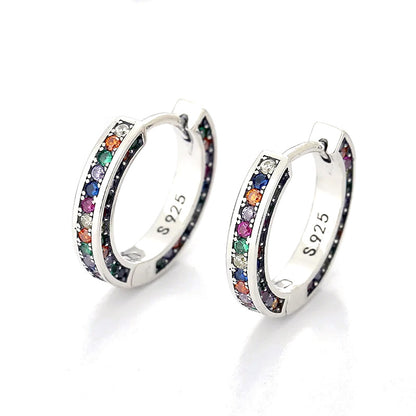 Arracadas, Anillo o Collar con Zirconias de Colores