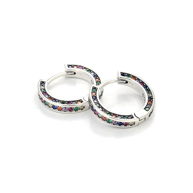 Arracadas, Anillo o Collar con Zirconias de Colores