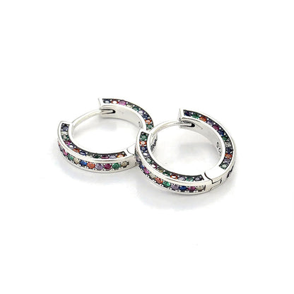 Arracadas, Anillo o Collar con Zirconias de Colores