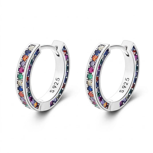 Arracadas, Anillo o Collar con Zirconias de Colores