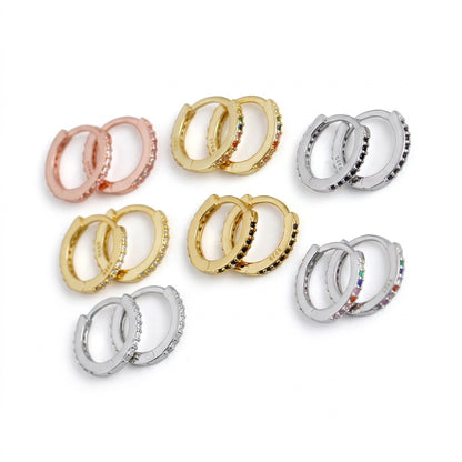 Arracadas con Dije de Zirconia
