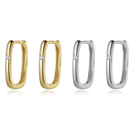 Arracadas con Zirconia Cuadrada