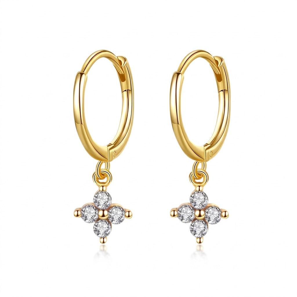 Arracadas con Zirconia en Seis Colores