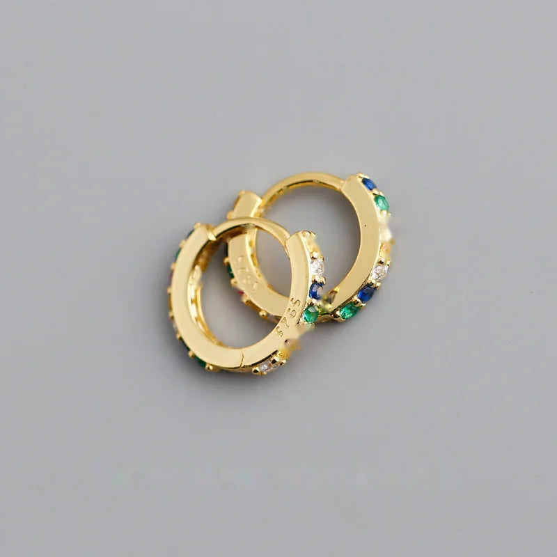 Arracadas con Zirconias de Color
