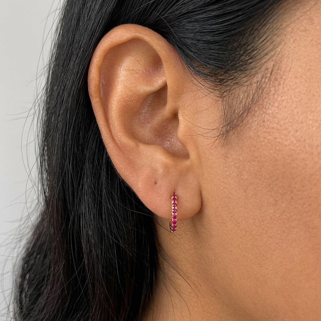 Arracadas con Zirconias de Color