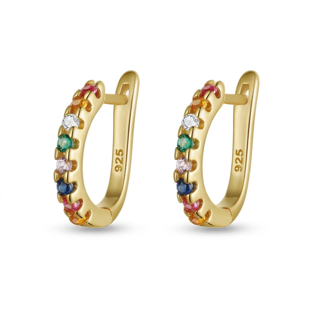 Arracadas Deslumbrantes en Blanco o Multicolor