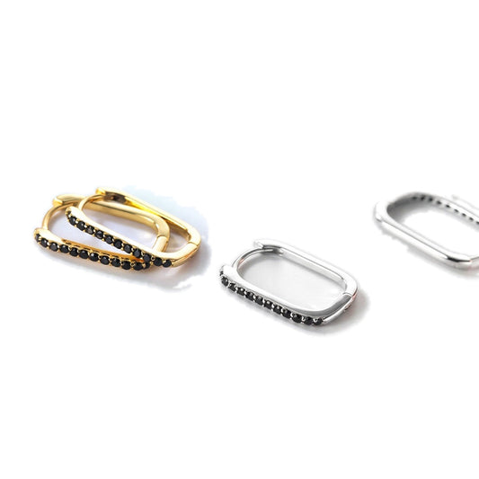 Arracadas Góticas con Zirconia Geométrica