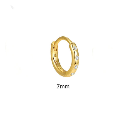 Arracadas Mini con Zirconias de 6 a 8 mm