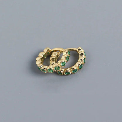 Arracadas Mini con Zirconias de Color