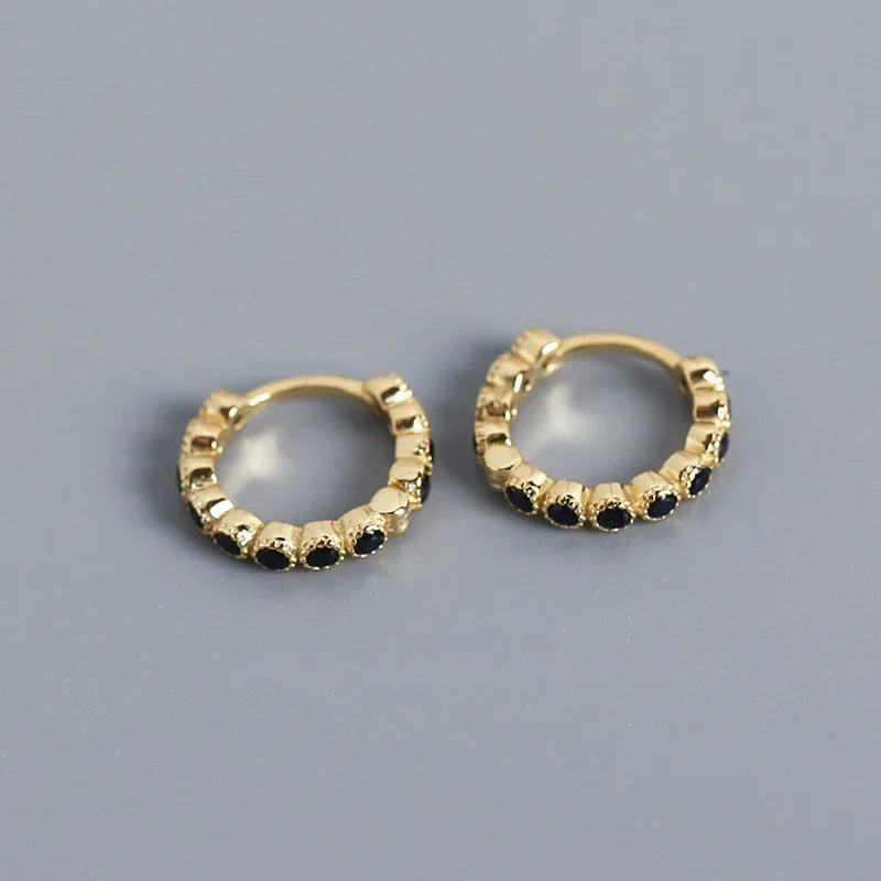 Arracadas Mini con Zirconias de Color