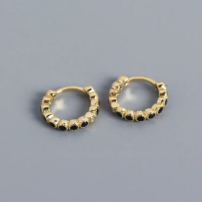 Arracadas Mini con Zirconias de Color